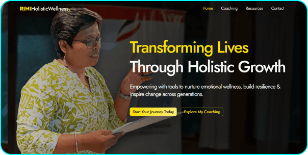 Life and Career Coach Website